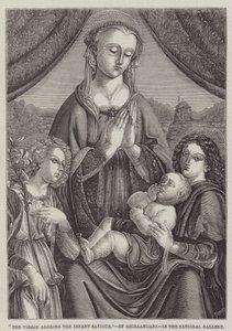 La Virgen adorando al Salvador Infante de Domenico Ghirlandaio